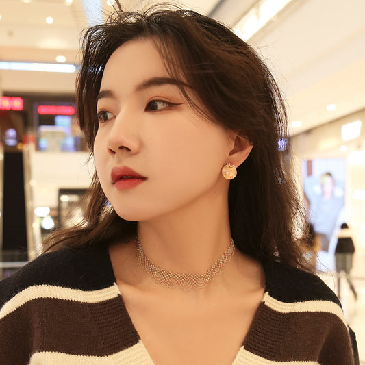 18K Gold Rainbow Lace Choker Necklace