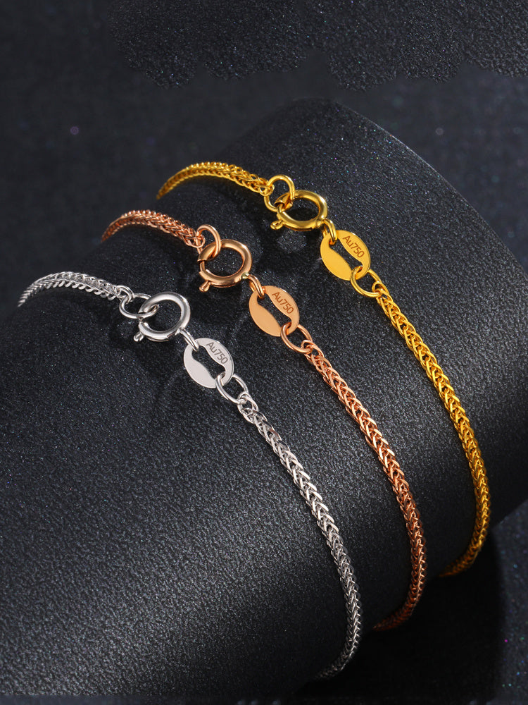 Versatile Wheat Chain Alloy Bracelet