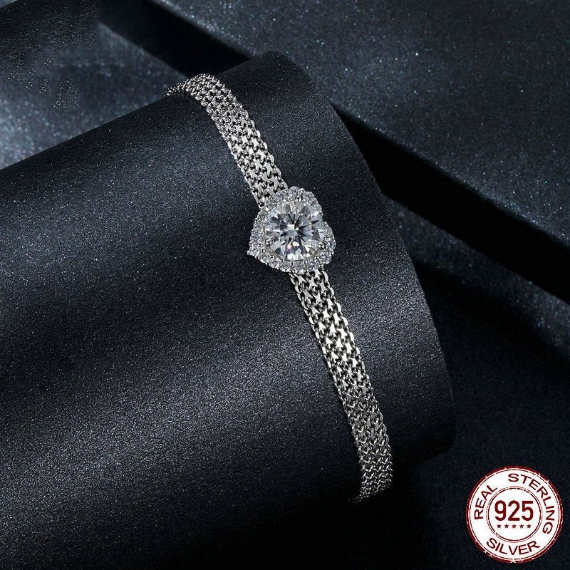 Eternal Love Heart Halo Bracelet