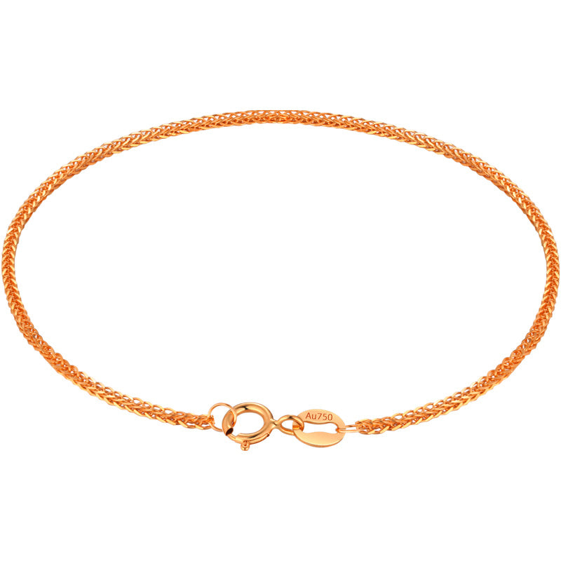 Women's Color Coarse Rose Gold 18K Bracelet