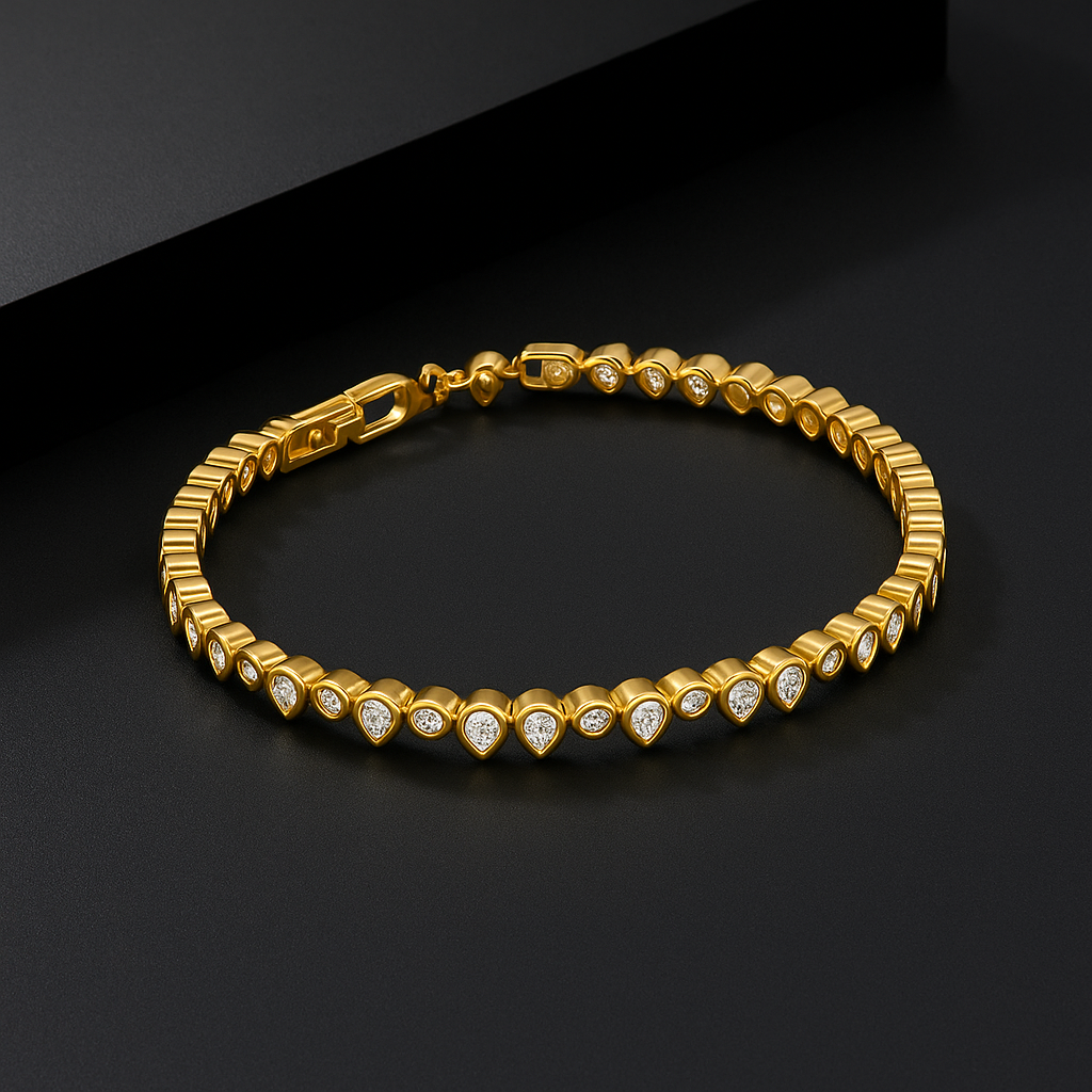 Teardrop Diamond Tennis Bracelet