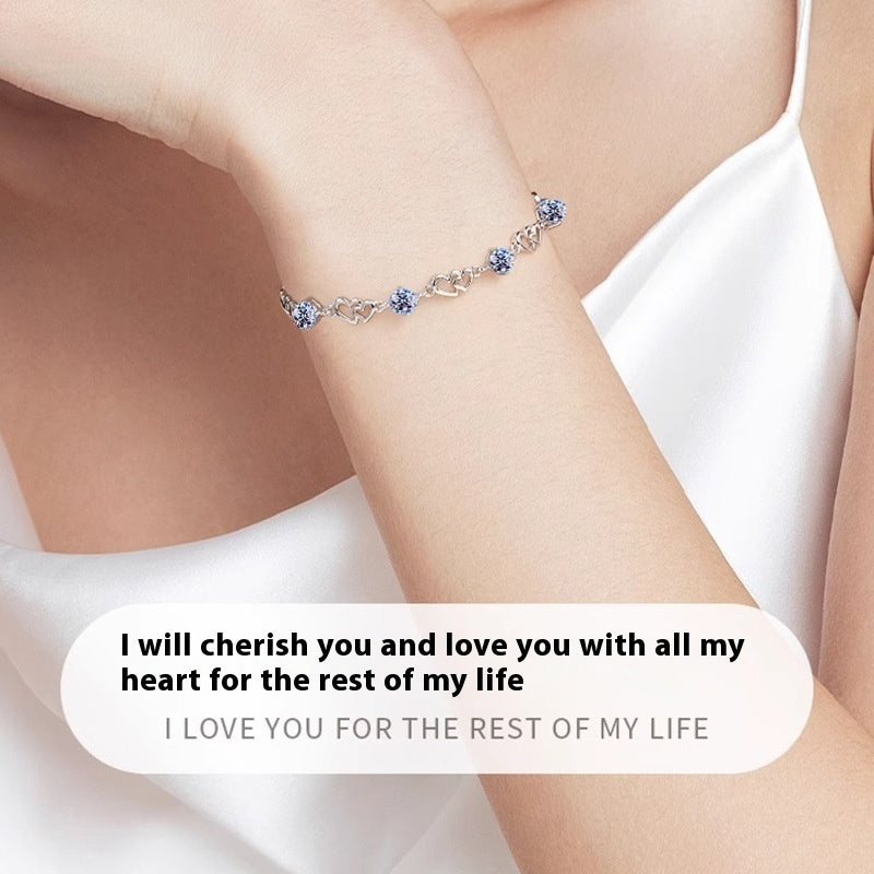 Radiant Sparkle Silver Tennis Bracelet