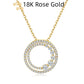 Dazzling Aura 18K Gold & Diamond Circle Necklace