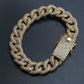 Iced Out Miami Cuban Link Bracelet - 18K Gold Plated