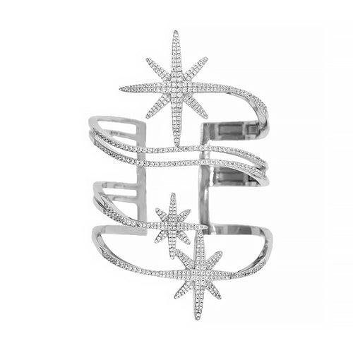 Celestial Starburst Arm Cuff Bracelet for Women