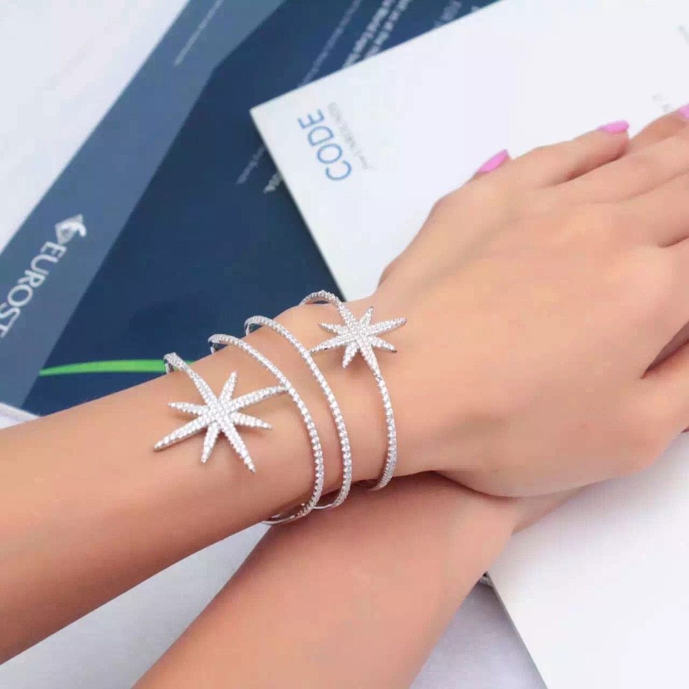 Zircon Pozi Star Bangle