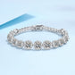 Starlight Halo Moissanite Tennis Bracelet in 925 Silver