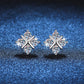 Sparkling "Eternal Bow" Sterling Silver Moissanite Stud Earrings