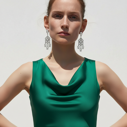 Moissan Diamond Earrings Earrings Burst Into Flames