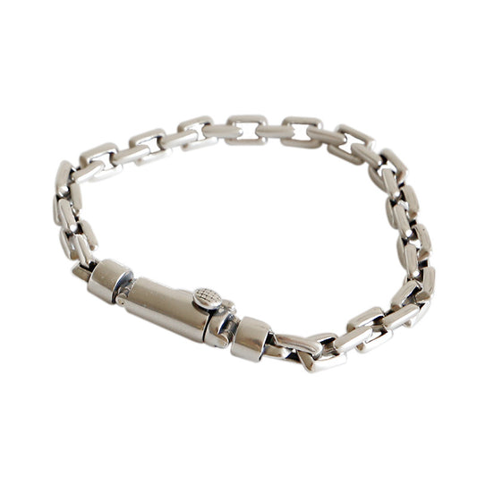 Nordic Modernist Silver Link Bracelet