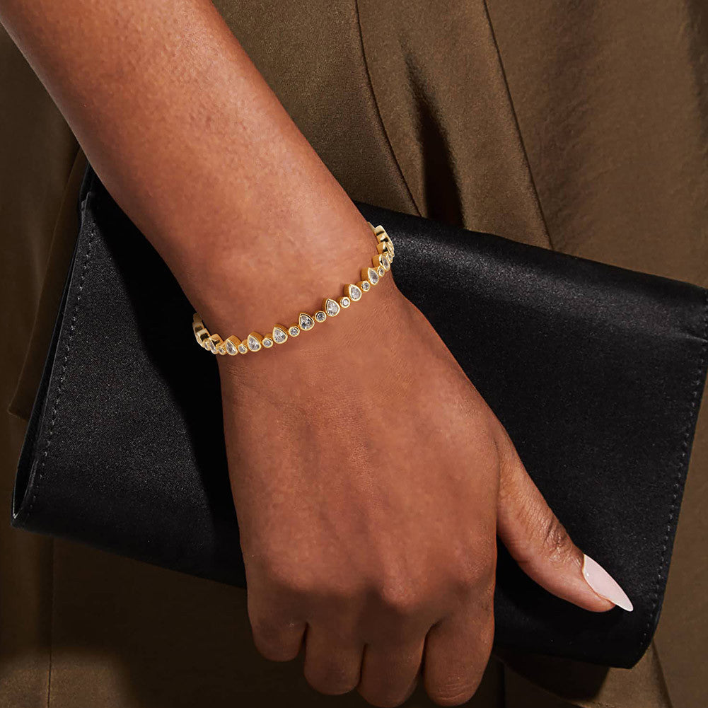 Teardrop Diamond Tennis Bracelet