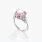 Majestic Blush Heart Pink Zircon Ring