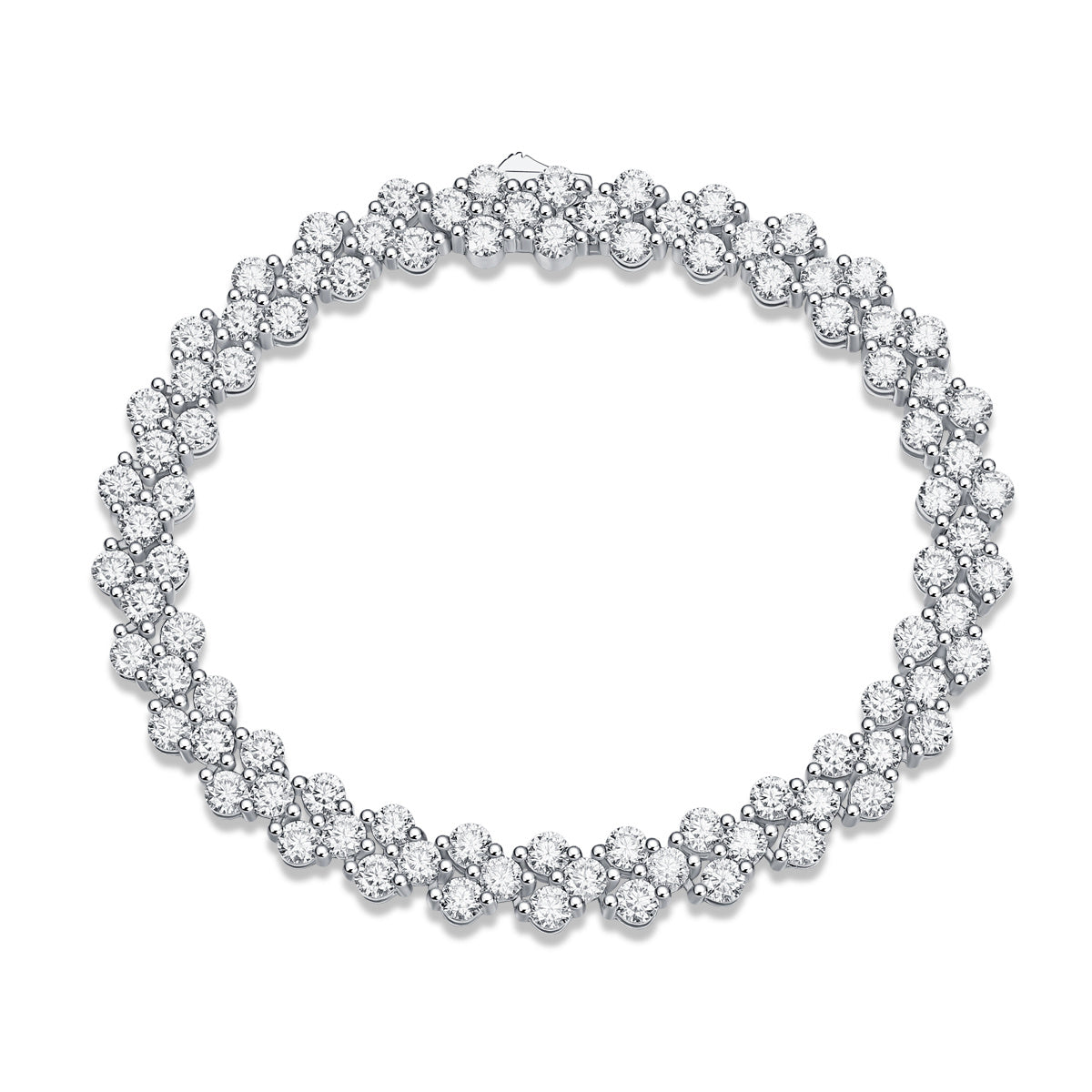 Luxury Diamond Tennis Bracelet in Sterling Silver