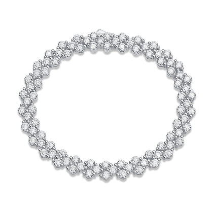 Luxury Diamond Tennis Bracelet in Sterling Silver