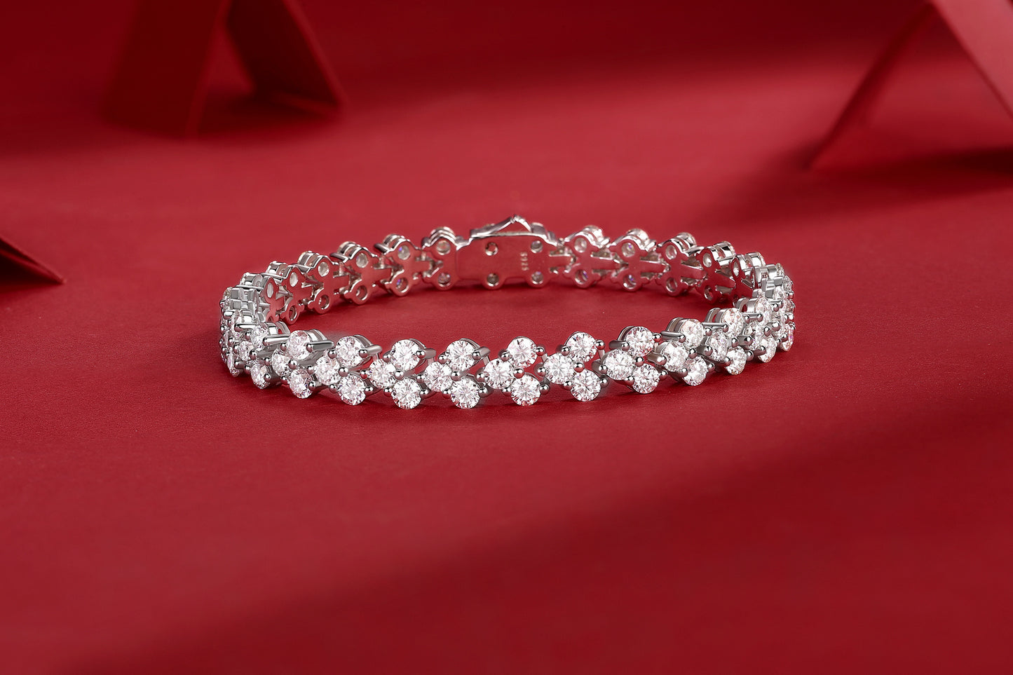 Luxury Diamond Tennis Bracelet in Sterling Silver