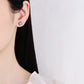 Sparkling "Eternal Bow" Sterling Silver Moissanite Stud Earrings