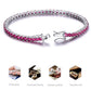 Luxury Ruby Tennis Bracelet in Sterling Silver