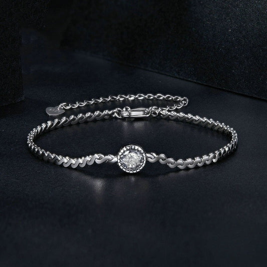 Zenith Radiance Wave Bracelet in Sterling Silver