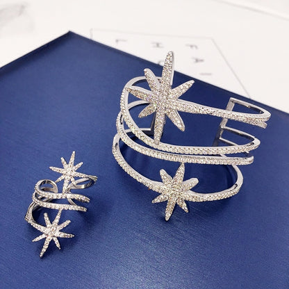 Zircon Pozi Star Bangle