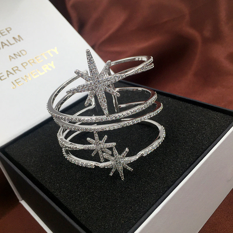 Zircon Pozi Star Bangle