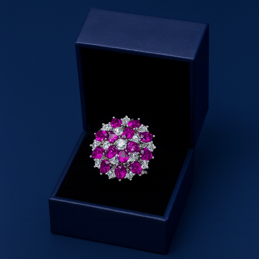 Women's Natural Magnesia Aluminum Garnet Ring