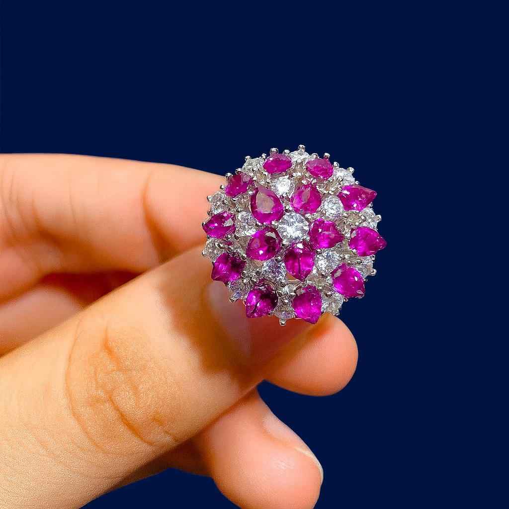 Women's Natural Magnesia Aluminum Garnet Ring