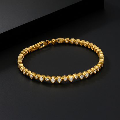 Teardrop Diamond Tennis Bracelet