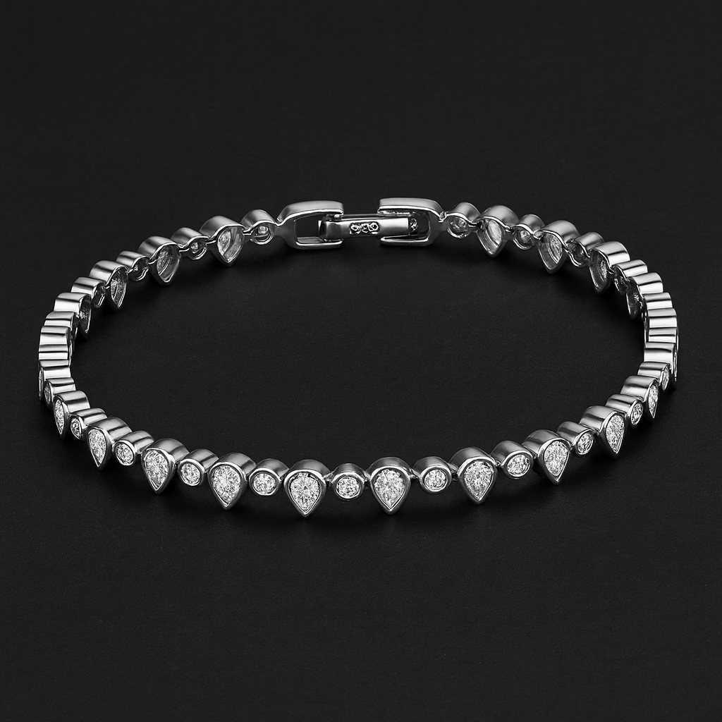 Teardrop Diamond Tennis Bracelet