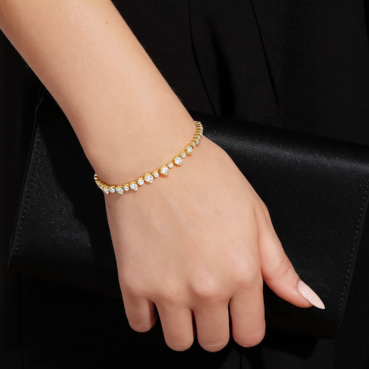 Teardrop Diamond Tennis Bracelet