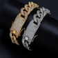 Iced Out Miami Cuban Link Bracelet - 18K Gold Plated