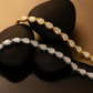 Elegant Teardrop Zircon Tennis Bracelet - 925 Sterling Silver Plated with 18K Gold or White Gold