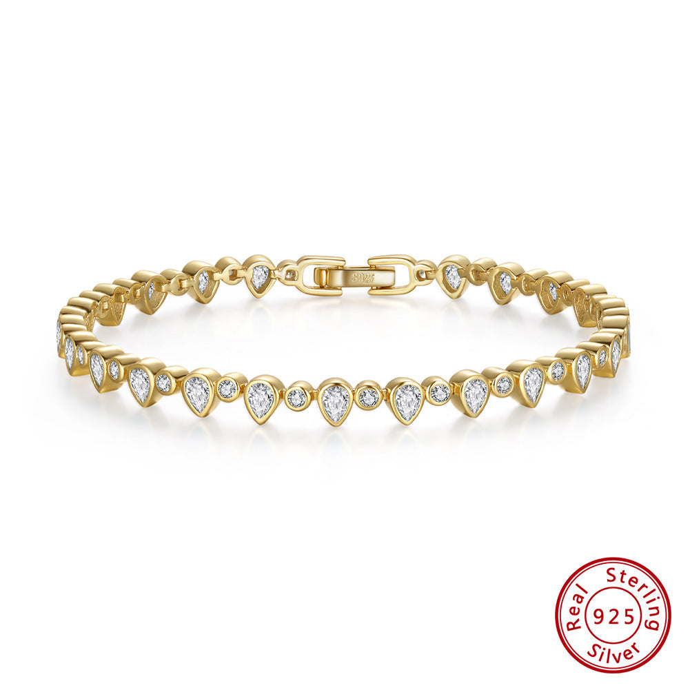 Teardrop Diamond Tennis Bracelet