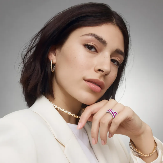 Luxurious Sterling Silver "Eternal Ribbon" Bow Ring