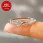 Dazzling Infinity Knot Zinc Alloy Ring