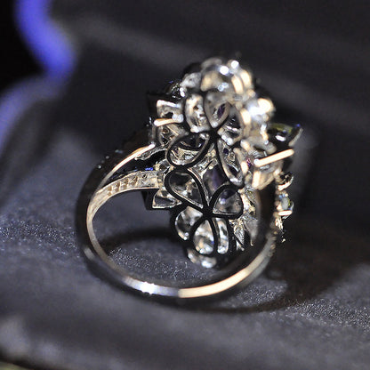 Women's Fashion Simple Inlaid Amethyst Ring