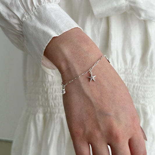 Riviera Muse Silver Charm Bracelet