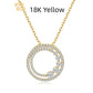 Dazzling Aura 18K Gold & Diamond Circle Necklace