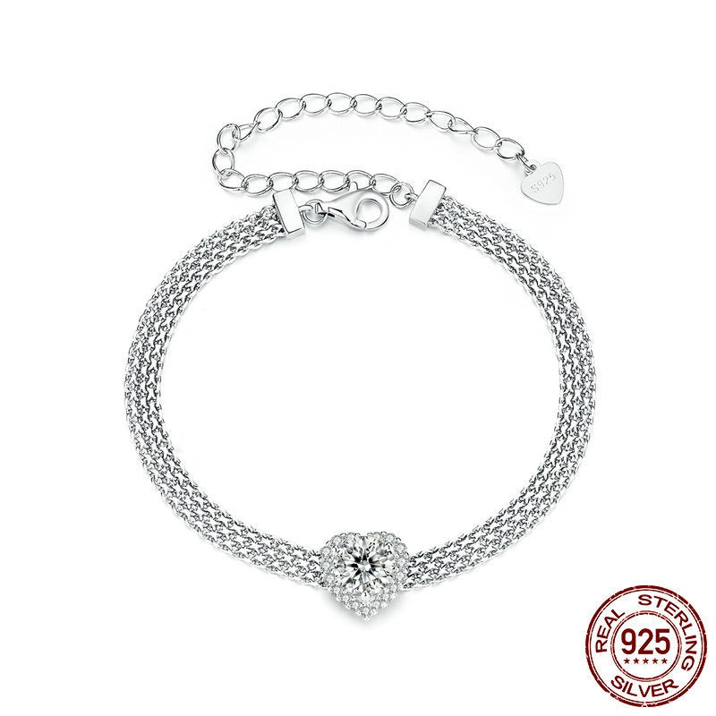 Eternal Love Heart Halo Bracelet