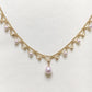 Elegant 18K Gold Draped Sea Pearl Necklace