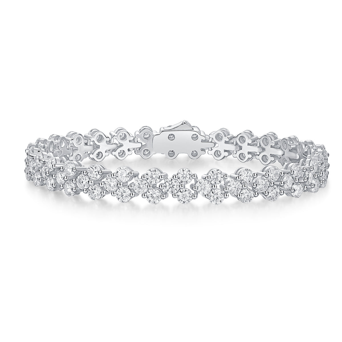 Luxury Diamond Tennis Bracelet in Sterling Silver