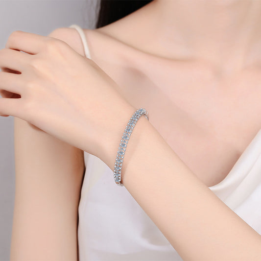 Women's Starry Moissanite Full Inlaid Bracelet