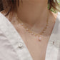 Elegant 18K Gold Draped Sea Pearl Necklace